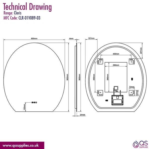 Technical drawing QS-V115279 / CLR-01V089-03