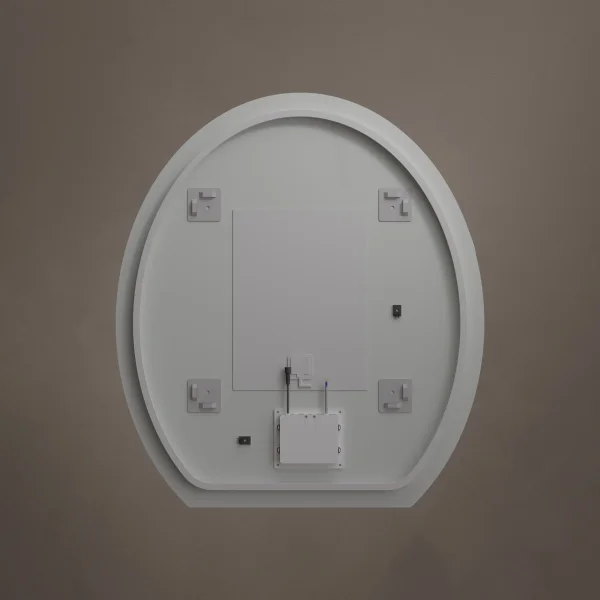 Alternate image of Origins Living Claris Oval Cut LED Backlit Mirror with Demister Pad - 800 x 900mm