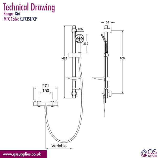 Technical drawing QS-V110719 / KLFCTSEFCP
