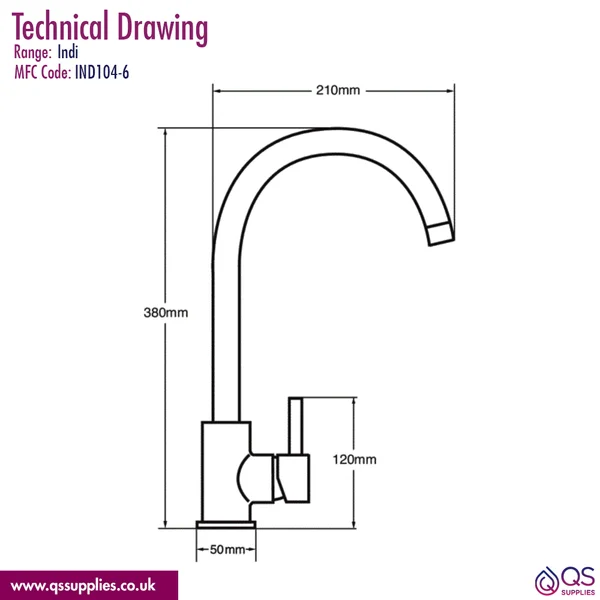 Technical drawing QS-V110720 / IND104-6