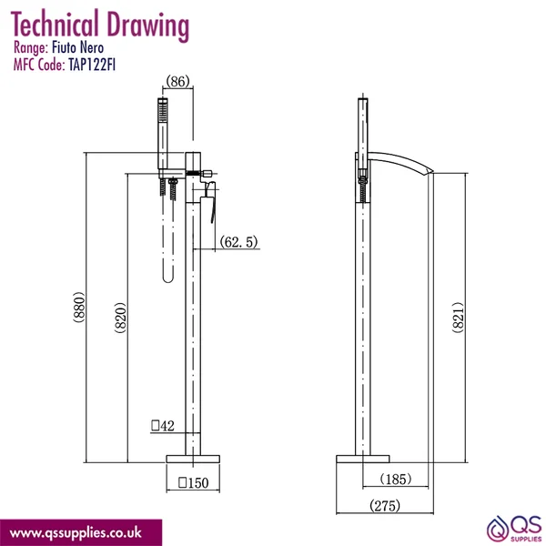 Technical drawing QS-V117334 / TAP122FI