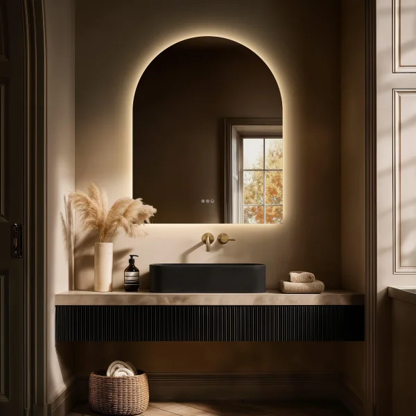 Alternate image of Origins Living Claris Arch LED Backlit Mirror with Demister Pad