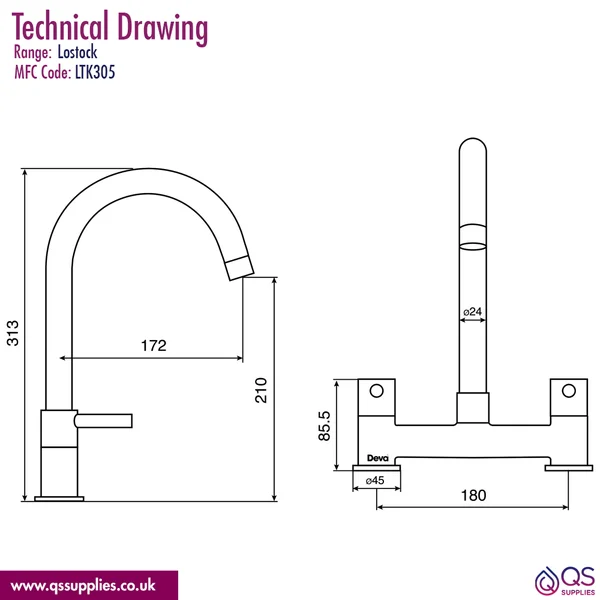 Technical drawing QS-V115292 / LTK305