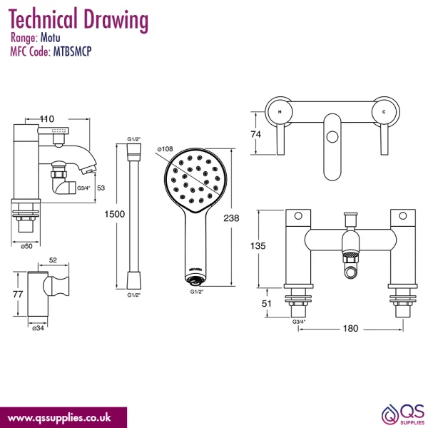 Technical drawing QS-V115310 / MTBFCP