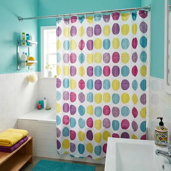 Croydex 1800 x 1800mm Textile Shower Curtains