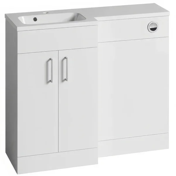 Roper Rhodes Edit Floorstanding Vanity Unit with Back To Wall Toilet Furniture - 2 Doors