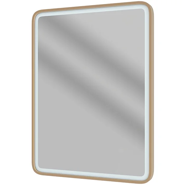 Alternate image of Joseph Miles Alura Rectangular Frontlit LED Mirror with Demister Pad - 600 x 800mm