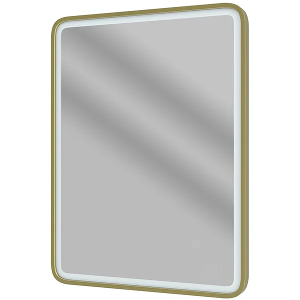 Alternate image of Joseph Miles Alura Rectangular Frontlit LED Mirror with Demister Pad - 600 x 800mm