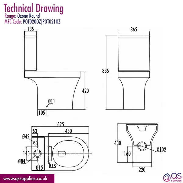 Technical drawing QS-V117347 / POT020OZ|POT021OZ