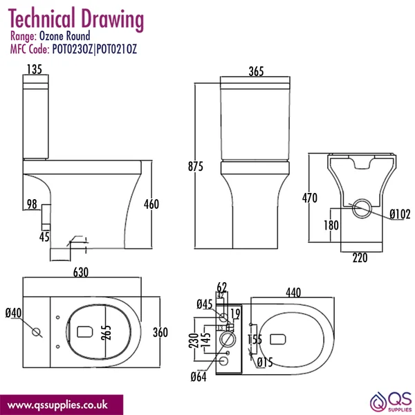 Technical drawing QS-V117349 / POT023OZ|POT021OZ