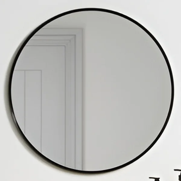 Alternate image of Joseph Miles Alvina Round Mirror - Aluminium Metal Frame