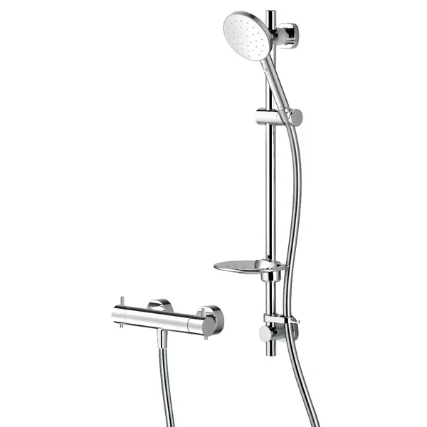 Methven Minimalist VJet Cool Touch Thermostatic Shower with Handset and Riser Rail