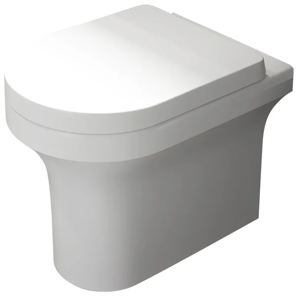 Kartell K-Vit Ozone Round Rimless Back To Wall WC Pan - 360 x 530mm
