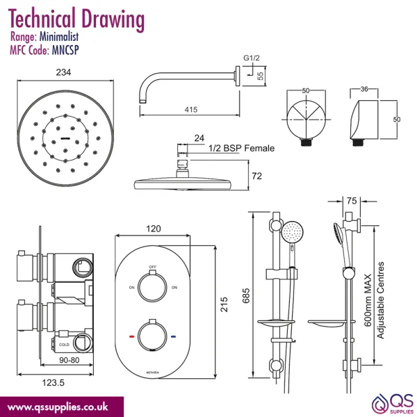 Technical drawing QS-V115314 / MNCSP