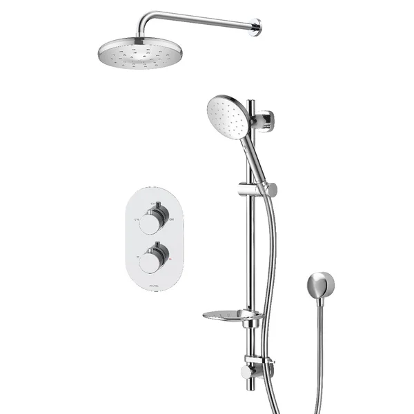 Methven Minimalist VJet Thermostatic Concealed Shower Pack with Handset and Riser Rail