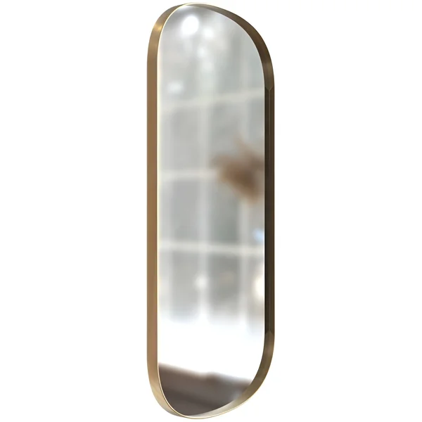 Alternate image of Joseph Miles Alvina Oblong Mirror - Aluminium Metal Frame - 400 x 800mm