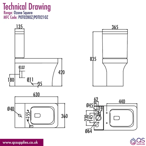 Technical drawing QS-V117353 / POT028OZ|POT021OZ