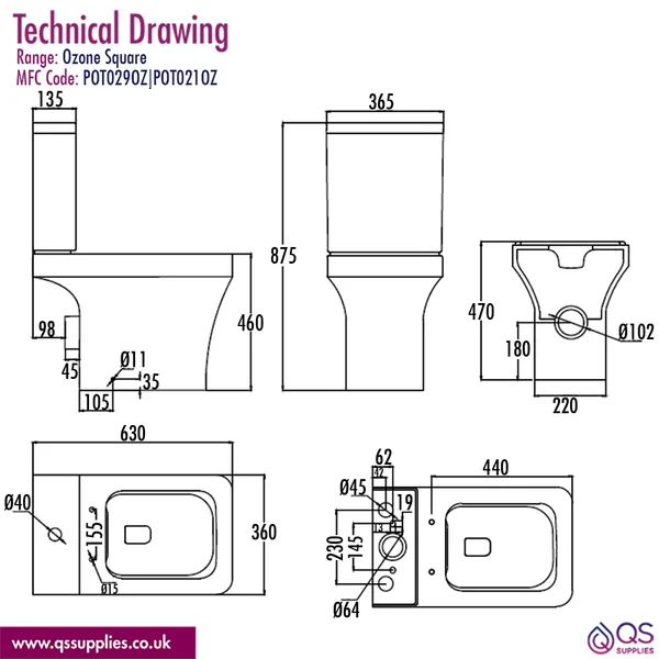 Technical drawing QS-V117354 / POT029OZ|POT021OZ