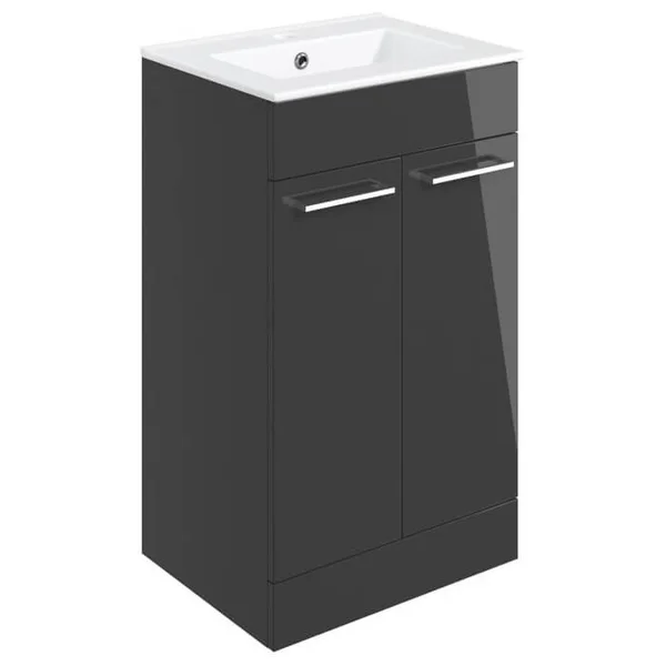 Additional image of Joseph Miles Alvin Floorstanding Vanity Unit with Basin - 510 x 830mm - 2 Doors