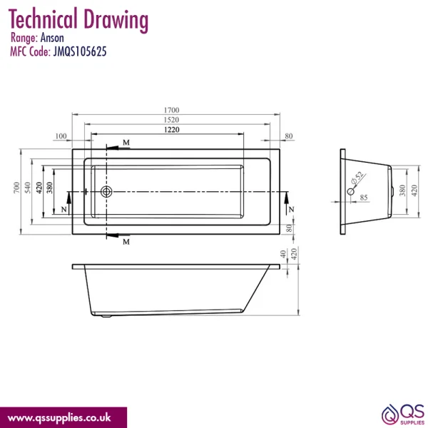 Technical drawing QS-V115317 / JMQS105625