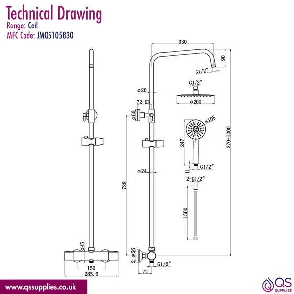 Technical drawing QS-V115343 / JMQS105830