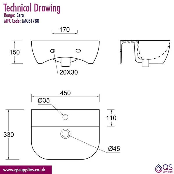 Technical drawing QS-V115344 / JMQS1780