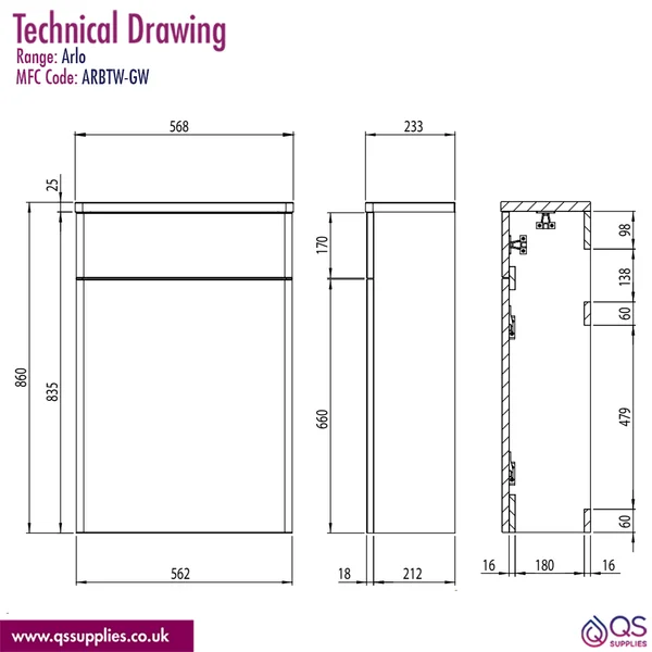 Technical drawing QS-V117359 / ARBTW-GW