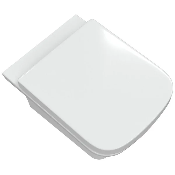 Additional image of Joseph Miles Cera Rimless Back To Wall WC Pan With Soft Close Seat - 360 x 530mm