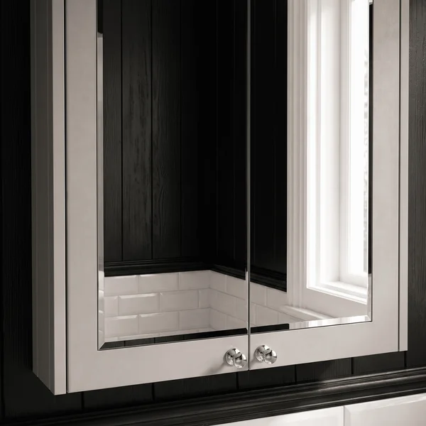Alternate image of Hudson Reed Old London Ashwick Traditional Wall Hung Mirror Cabinet - 2 Door - 600 x 715mm
