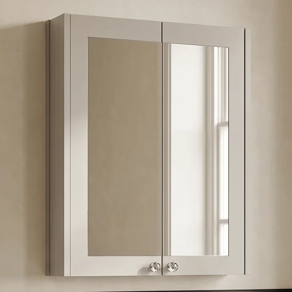 Alternate image of Hudson Reed Old London Ashwick Traditional Wall Hung Mirror Cabinet - 2 Door - 600 x 715mm