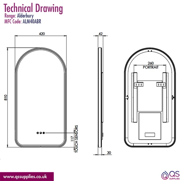 Technical drawing QS-V117363 / ALM40ABR