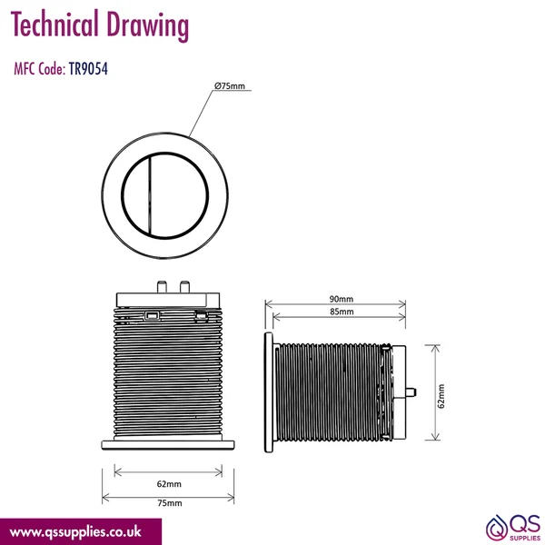 Technical drawing QS-V117525 / TR9054