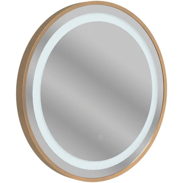 Alternate image of Joseph Miles Hoyt Round Frontlit LED Mirror with Demister Pad - 600 x 600mm