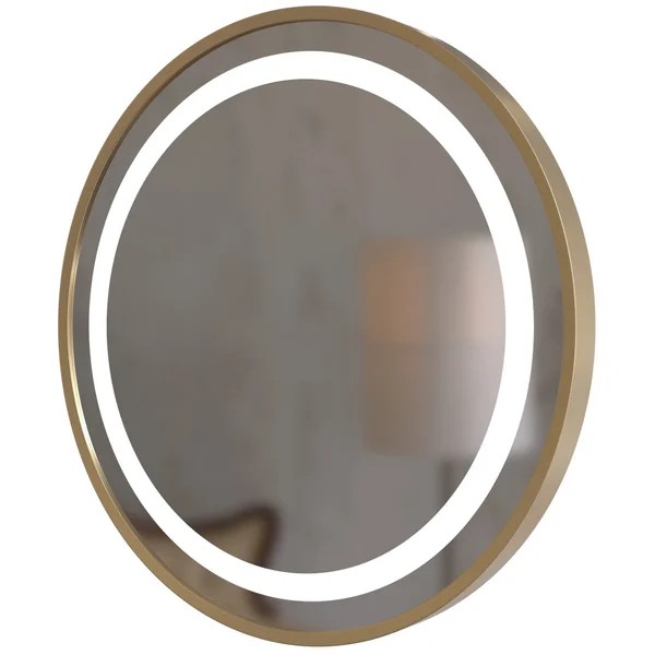 Alternate image of Joseph Miles Hoyt Round Frontlit LED Mirror with Demister Pad - 600 x 600mm