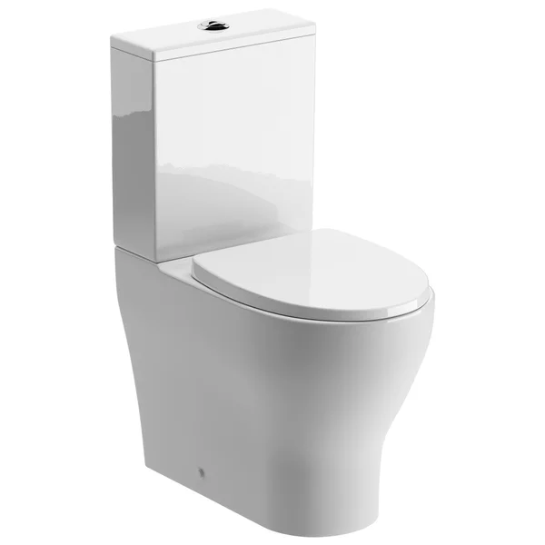 Joseph Miles Heaven Rimless Close Coupled Toilet with Cistern and Seat - Fully Shrouded