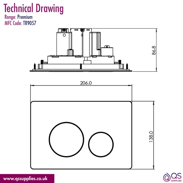 Technical drawing QS-V117526 / TR9057