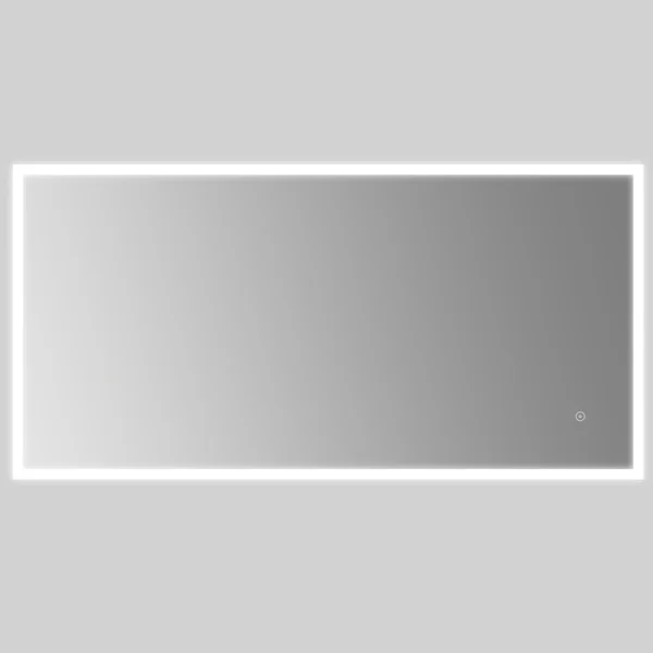 Alternate image of Joseph Miles Edsel Rectangular Borderlit LED Mirror with Demister Pad and Shaver Socket