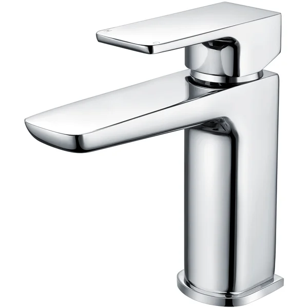 Additional image of Joseph Miles Kamada Contemporary Basin Mixer Tap with Waste - Flat Handle - Deck Mounted