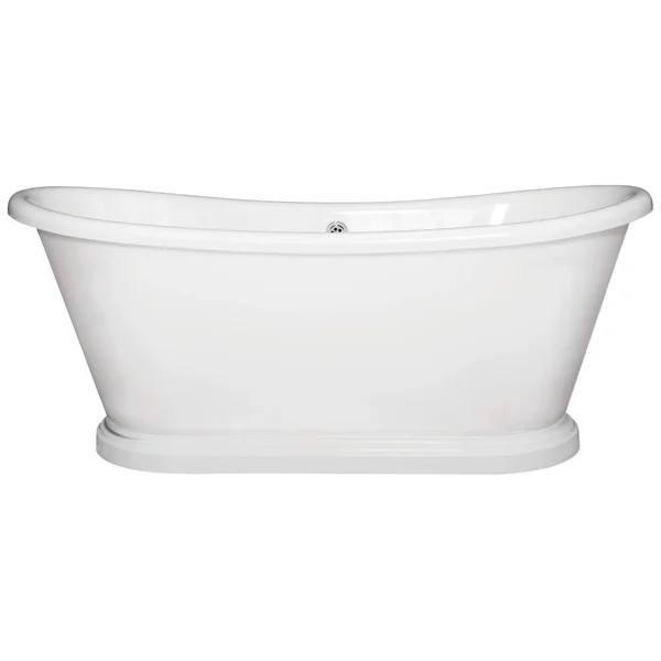 Hudson Reed Old London Freestanding Double Ended Roll Top Boat Bath - Acrylic
