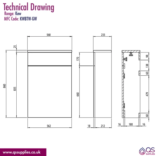 Technical drawing QS-V116364 / KWBTW-GW