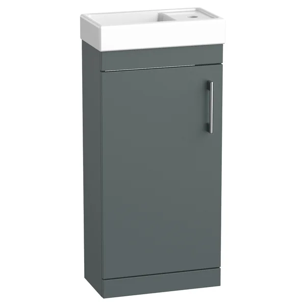 Additional image of Tavistock Kew Floorstanding Cloakroom Vanity Unit with Basin - 400 x 860mm