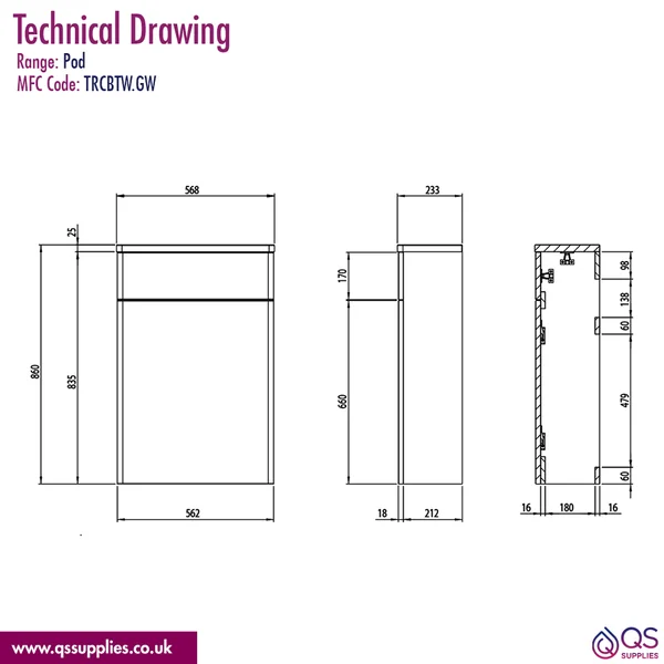 Technical drawing QS-V117530 / TRCBTW.GW