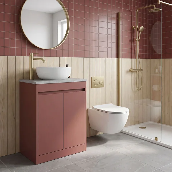 Alternate image of Nuie Havana Floorstanding Vanity Unit with Worktop - 2 Door - 600 x 803mm