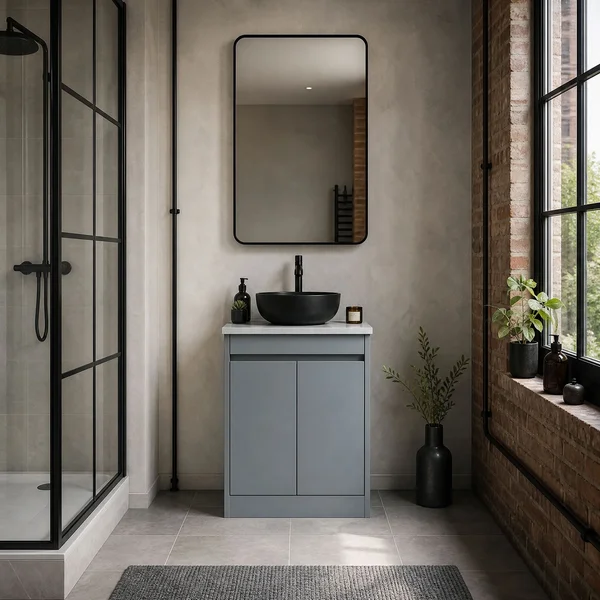 Alternate image of Nuie Havana Floorstanding Vanity Unit with Worktop - 2 Door - 600 x 803mm