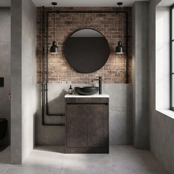 Alternate image of Nuie Havana Floorstanding Vanity Unit with Worktop - 2 Door - 600 x 803mm