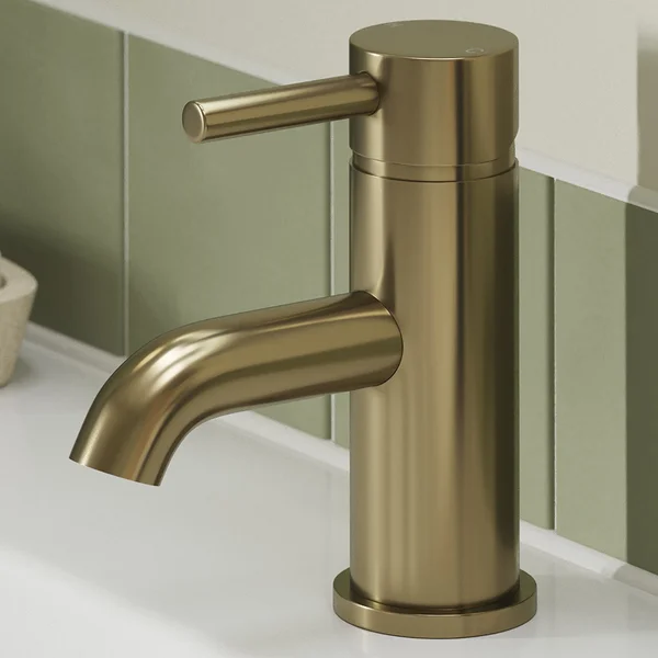Alternate image of Joseph Miles Millie Basin Mixer Tap with Curved Spout and Waste - Stick Handle - Deck Mounted