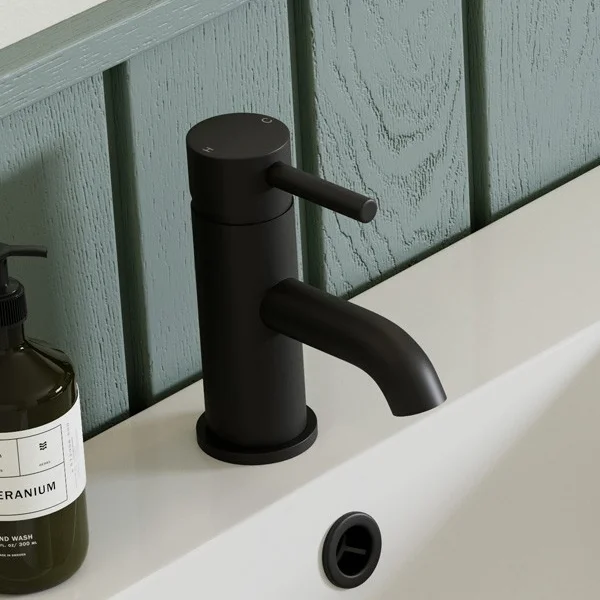 Alternate image of Joseph Miles Millie Basin Mixer Tap with Curved Spout and Waste - Stick Handle - Deck Mounted