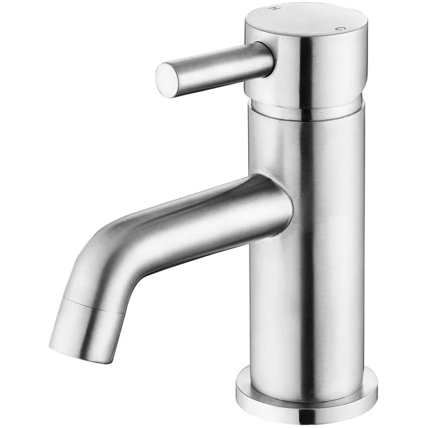 Joseph Miles Millie Basin Mixer Tap with Curved Spout and Waste - Stick Handle - Deck Mounted