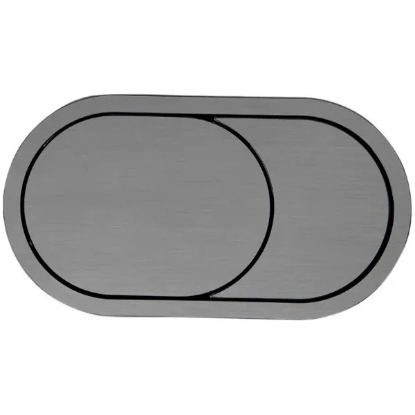 Alternate image of Tavistock Contemporary Oval Flush Plate with Dual Buttons - 156 x 111.2mm