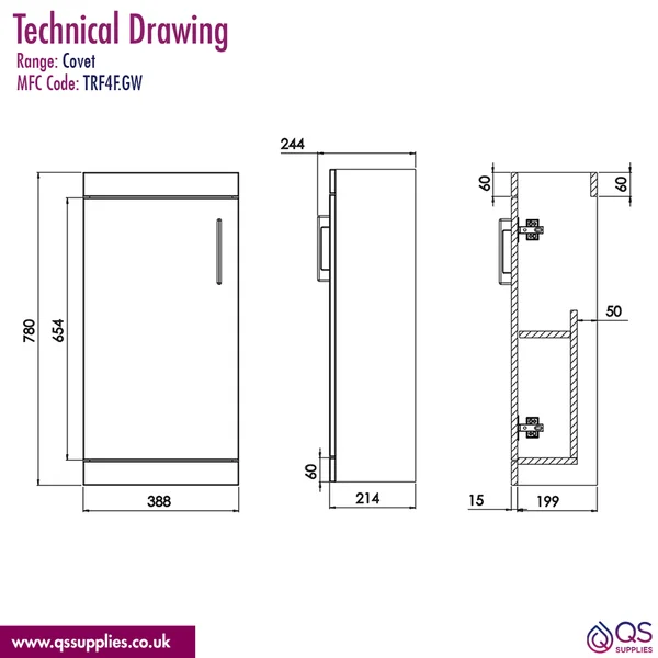 Technical drawing QS-V117531 / TRF4F.GW